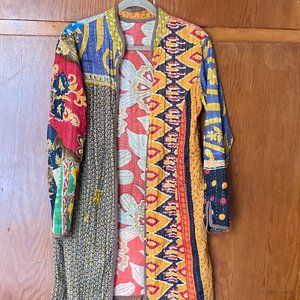 Reversible Kantha Quilt Patchwork Coat